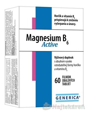 E-shop GENERICA Magnesium B6 Active, 60 ks