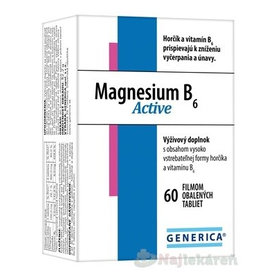 GENERICA Magnesium B6 Active, 60 ks