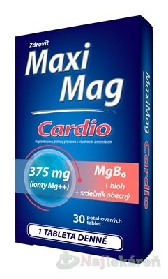 E-shop Zdrovit MaxiMag CARDIO Mg 375 mg + B6 30 tabliet