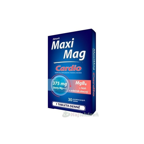 Zdrovit MaxiMag CARDIO Mg 375 mg + B6 30 tabliet