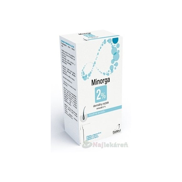 Minorga 2 % dermálny roztok