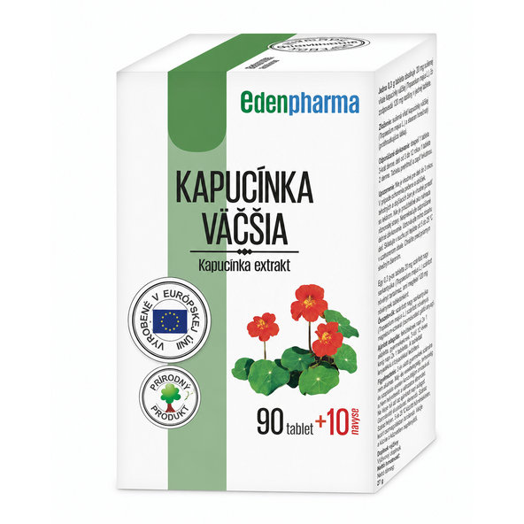 EDENPharma KAPUCÍNKA VÄČŠIA 90+10 tabliet zadarmo