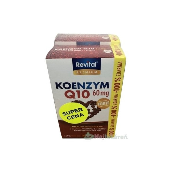 Revital KOENZÝM Q10 60 mg+VITAMÍN E + SELÉN FORTE 120cps