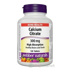 WEBBER NATURALS Citrát vápnika 300mg 120 tabliet