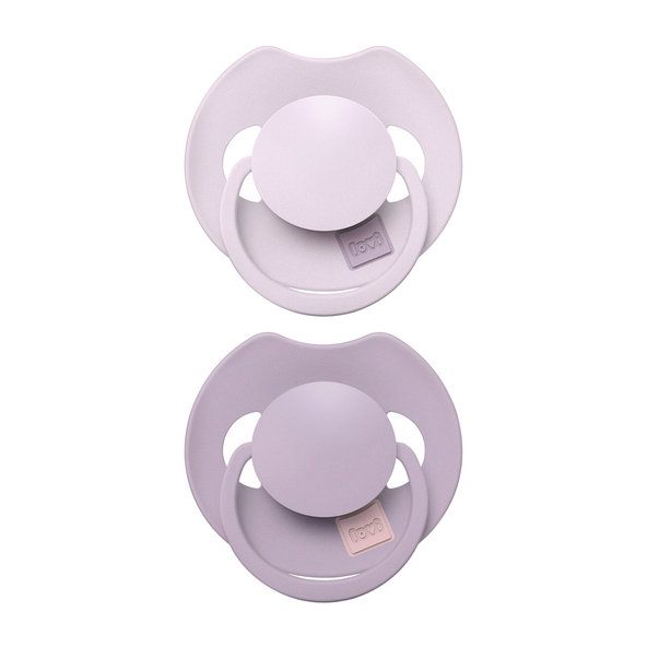LOVI Cumlík silikónový dynamický Prime 6-18m Lilac/Violet 2ks