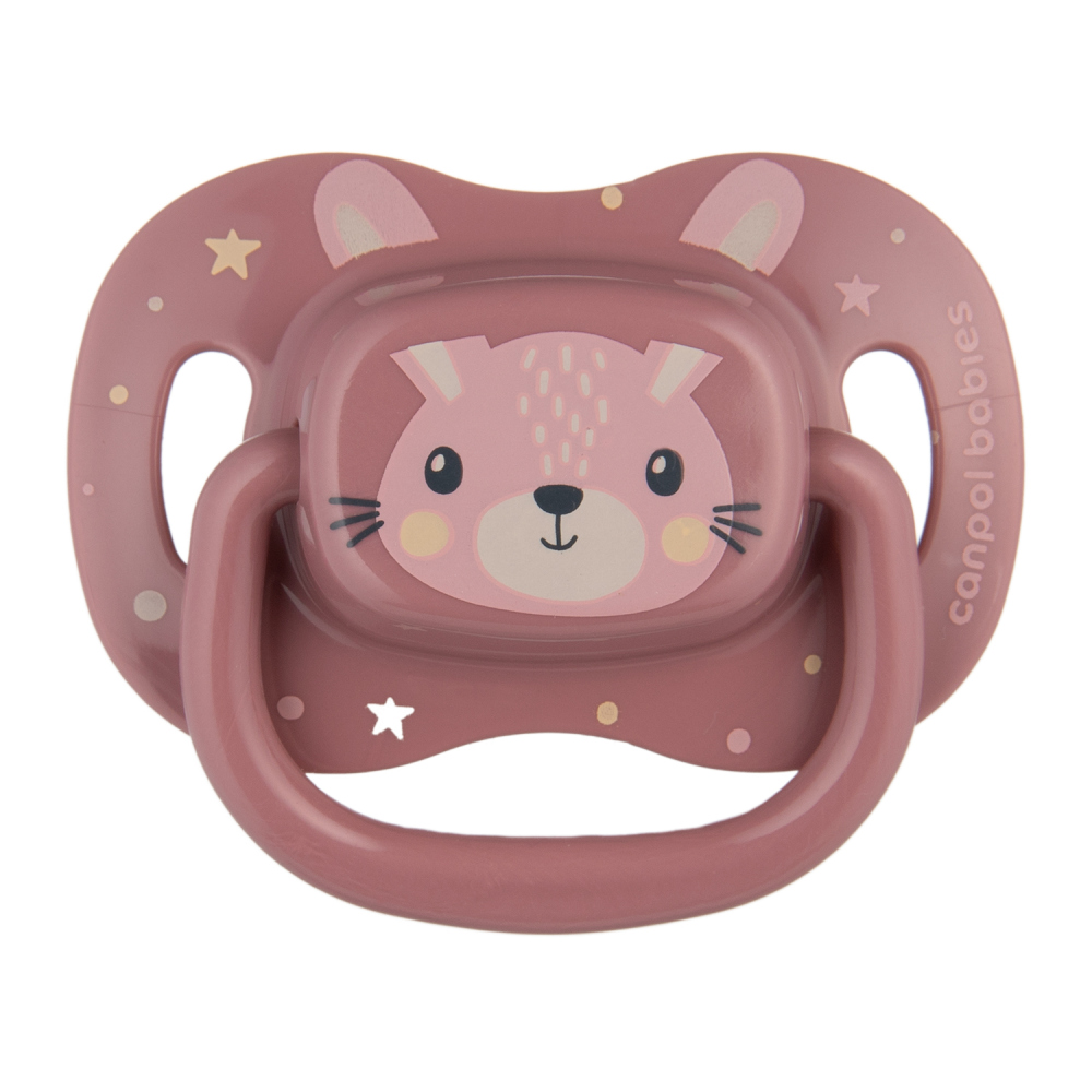 CANPOL BABIES Cumlík symetrický Cute Animals 0–6m ružový