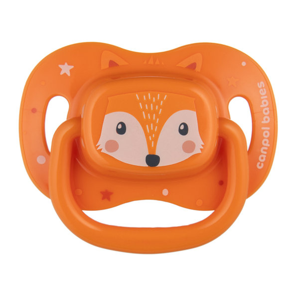 CANPOL BABIES Cumlík symetrický Cute Animals 6-18 m oranžový