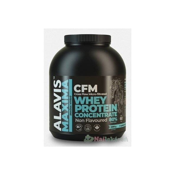 ALAVIS MAXIMA Srvátkový proteínový koncentrát 80%, 2200 g