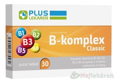 E-shop PLUS LEKÁREŇ B-komplex Classic 1x30 ks