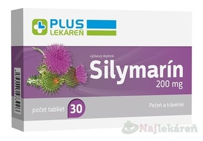 E-shop PLUS LEKÁREŇ Silymarín 200 mg, 1x30 ks