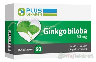 E-shop PLUS LEKÁREŇ Ginkgo biloba 60 mg 1x60 ks