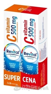 E-shop Revital vitamín C 500 mg šumivý DUOPACK