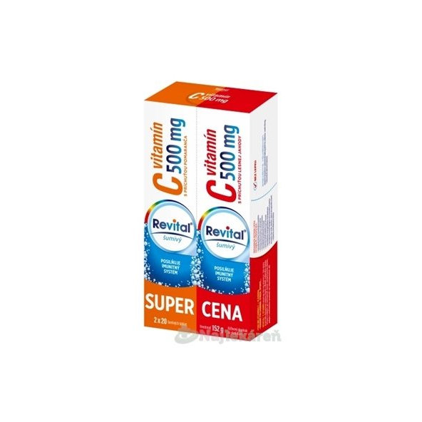 Revital vitamín C 500 mg šumivý DUOPACK