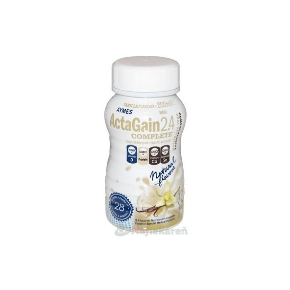 ActaGain 2.4 COMPLETE vanilková príchuť 24x200ml