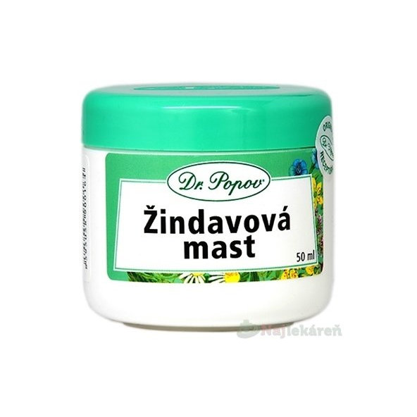 DR. POPOV ŽINDAVOVÁ MASŤ na zapareniny, vonkajšie hemoroidy 50 ml