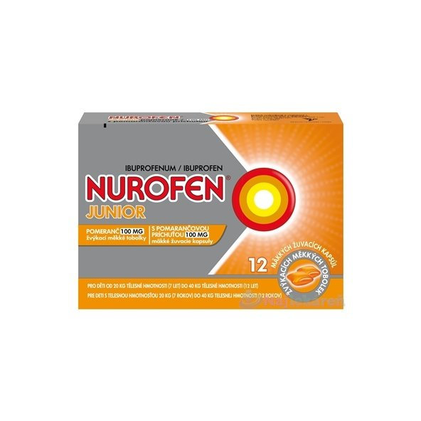 NUROFEN Junior pre deti nad 20kg 12cps, pomaranč