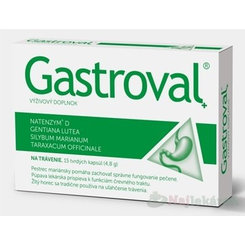 Gastroval + pre dobré trávenie, 15 cps