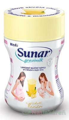 E-shop SUNAR Gravimilk, mliečny nápoj (BANÁN) 300 g
