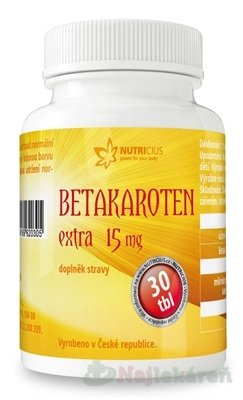 E-shop NUTRICIUS Betakarotén EXTRA 15 mg