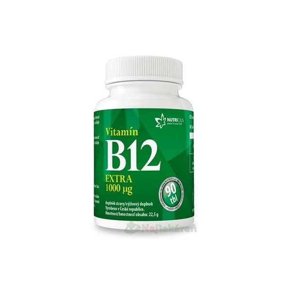 NUTRICIUS Vitamín B12 EXTRA 1000 μg 90 tabliet