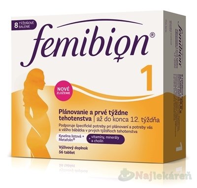 E-shop Femibion 1 Plánovanie a prvé týždne tehotenstva 56 tbl