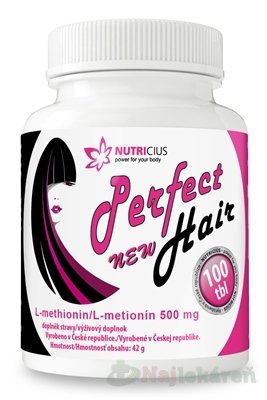 E-shop NUTRICIUS Perfect HAIR new Metionín na vlasy 100ks