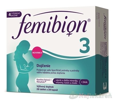 E-shop Femibion 3 Dojčenie 28 tbl + 28 cps