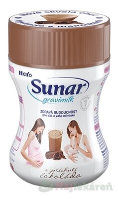 E-shop SUNAR Gravimilk, mliečny nápoj (ČOKOLÁDA) 300 g