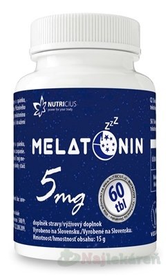 E-shop NUTRICIUS Melatonín 5 mg 60tbl