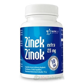 NUTRICIUS Zinok EXTRA 25 mg 30 tabliet