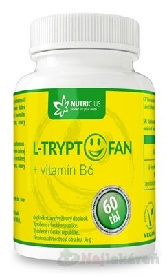 E-shop NUTRICIUS L-TRYPTOFAN + vitamín B6 60 tabliet