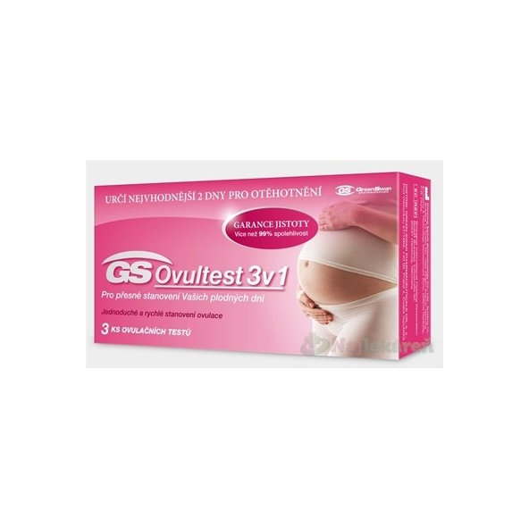 GS Ovultest 3v1 ovulačný test samodiagnostický 1x3 ks