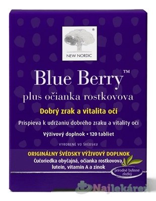 E-shop NEW NORDIC Blue Berry pre dobrý zrak 120tbl