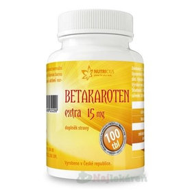NUTRICIUS Betakarotén EXTRA 15 mg, 100 ks