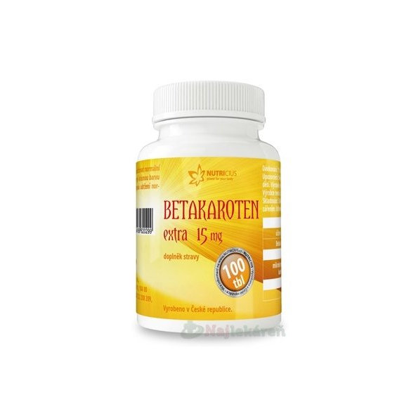 NUTRICIUS Betakarotén EXTRA 15 mg, 100 ks