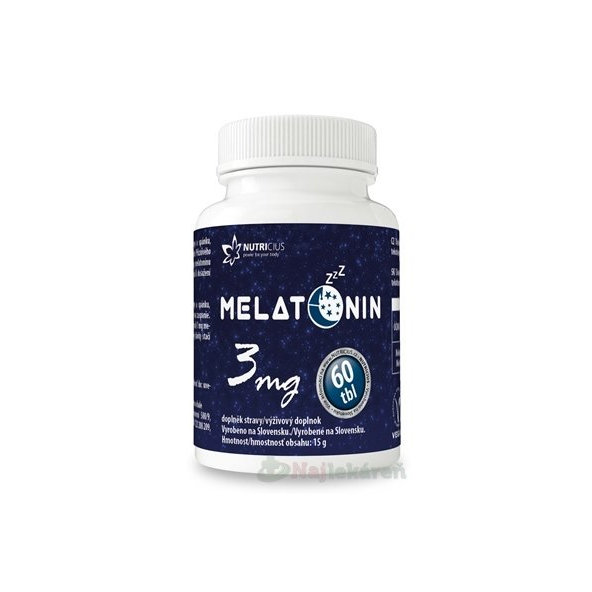 NUTRICIUS Melatonín 3 mg 60 tabliet