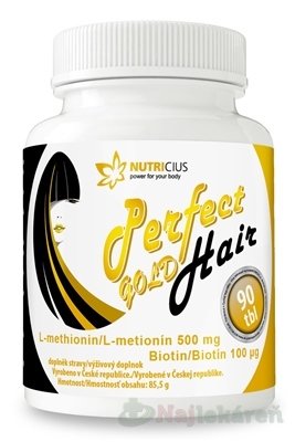 E-shop NUTRICIUS Perfect HAIR gold, 90 ks