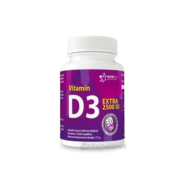 NUTRICIUS Vitamín D3 EXTRA 2500 IU 30tbl