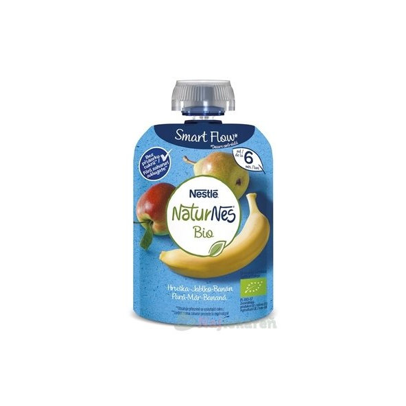 Nestlé NaturNes BIO Hruška Jablko Banán 90g