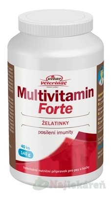 E-shop VITAR Veterinae Multivitamín Forte pre psy a mačky 40ks