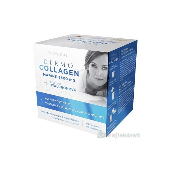 DermoCollagen Marine 3500 mg 30 sáčkov s malinovou príchuťou