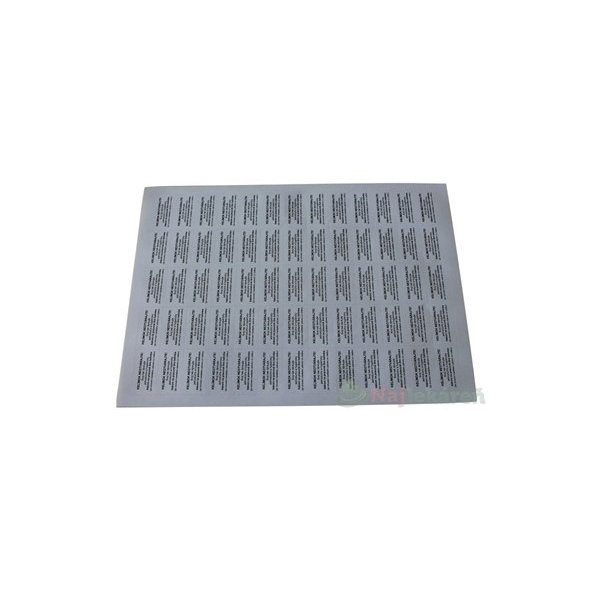 ETIKETA "Kelímok neotvárajte" - FAGRON papierový hárok (65 etikiet) 1ks