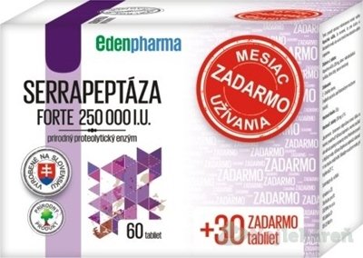 E-shop EDENPharma SERRAPEPTÁZA Forte 250 000 I.U. Vianoce