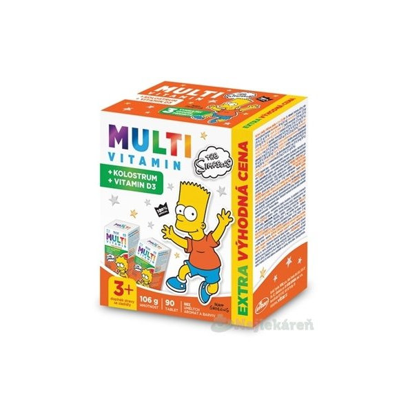 Revital MULTIVITAMÍN + KOLOSTRUM The Simpsons, 90 ks