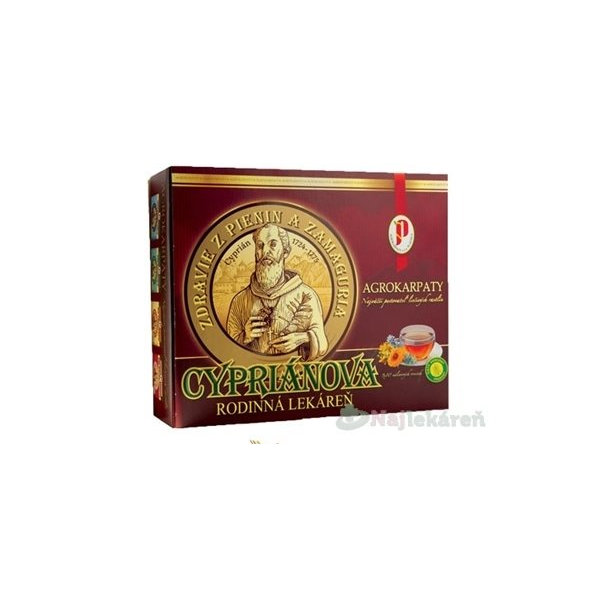 AGROKARPATY bylinná čajová kazeta CYPRIÁN RODINNÁ LEKÁREŇ 90x1,5g