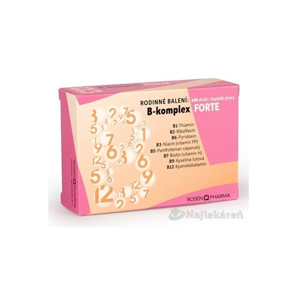 B - Komplex FORTE RODINNÉ balenie - RosenPharma 100 ks