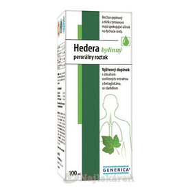 GENERICA Hedera bylinný perorálny roztok na kašeľ 100 ml