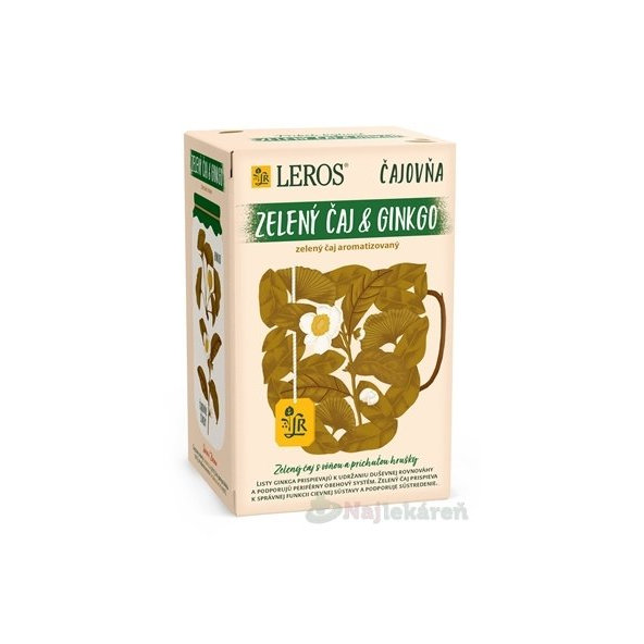 LEROS Čajovňa ZELENÝ ČAJ A GINKGO, 20x2g