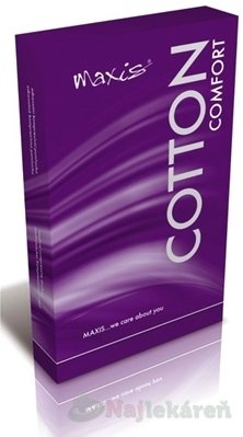 MAXIS COMFORT COTTON STEHENNÉ PANČUCHY veľkosť 5,krátke, so špicou, s krajkou, bronz, 1pár