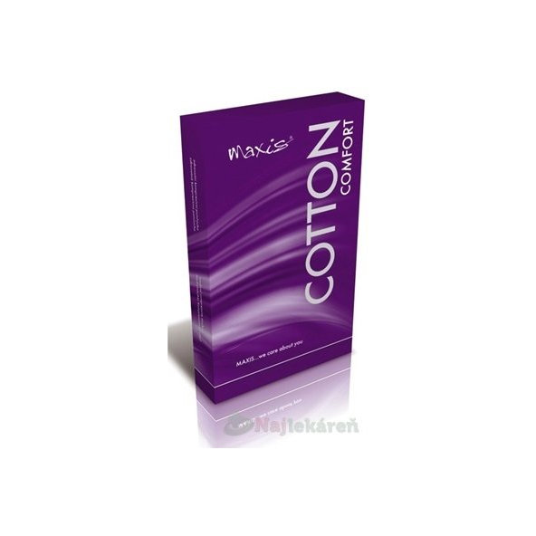 MAXIS COMFORT COTTON STEHENNÉ PANČUCHY veľkosť 5,krátke, so špicou, s krajkou, bronz, 1pár